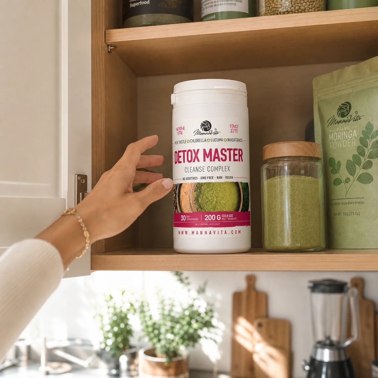 Mannavita Marietidsel + Hvedegræs + Chlorella + Lucuma • 200 g