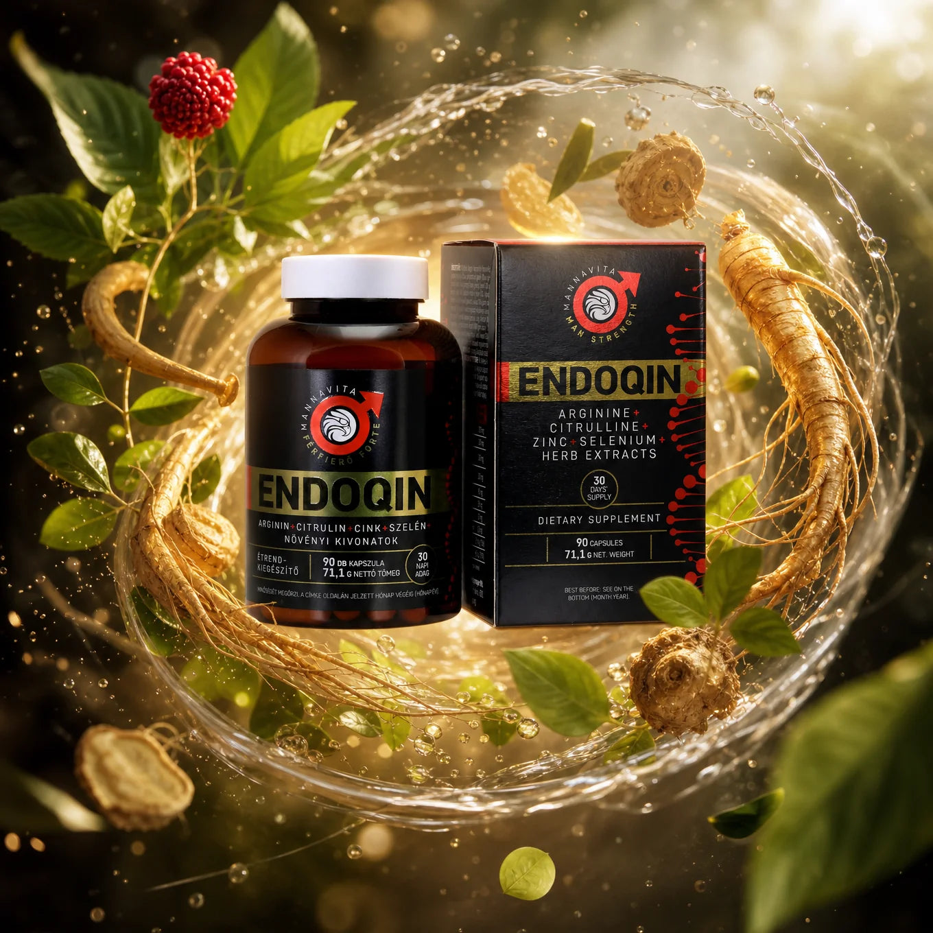 ENDOQIN Manpower Forte • 90 kapsler