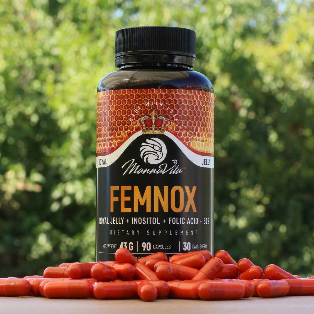 FEMNOX Gelé Royal + Inositol + Folinsyre + B12 kompleks • 90 kapsler