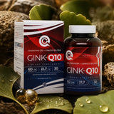 GINK-Q10 • Q10 Coenzym + Ginkgo Biloba kompleks • 60 kapsler