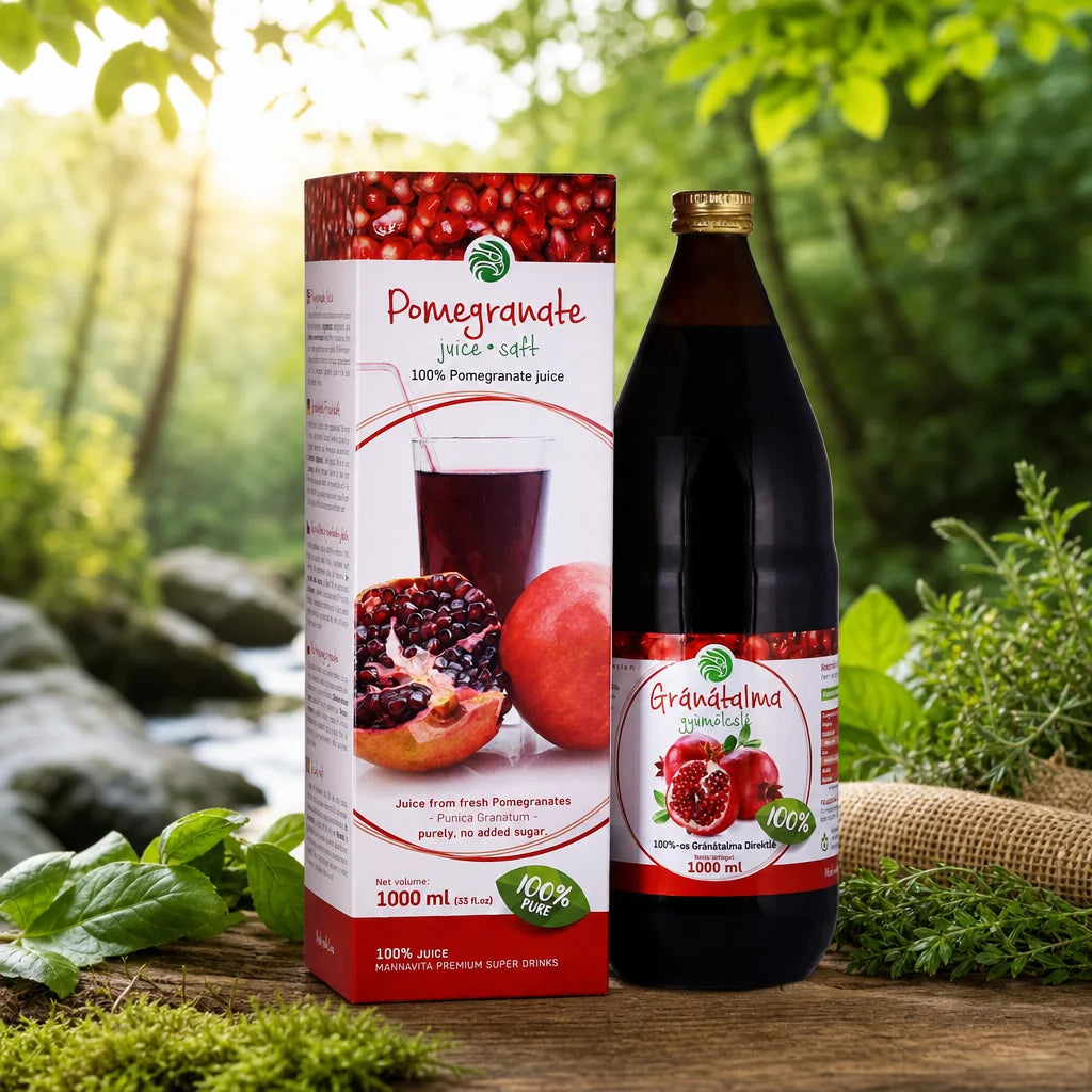 Mannavita Granatæble 100% presset ren juice • 1000 ml