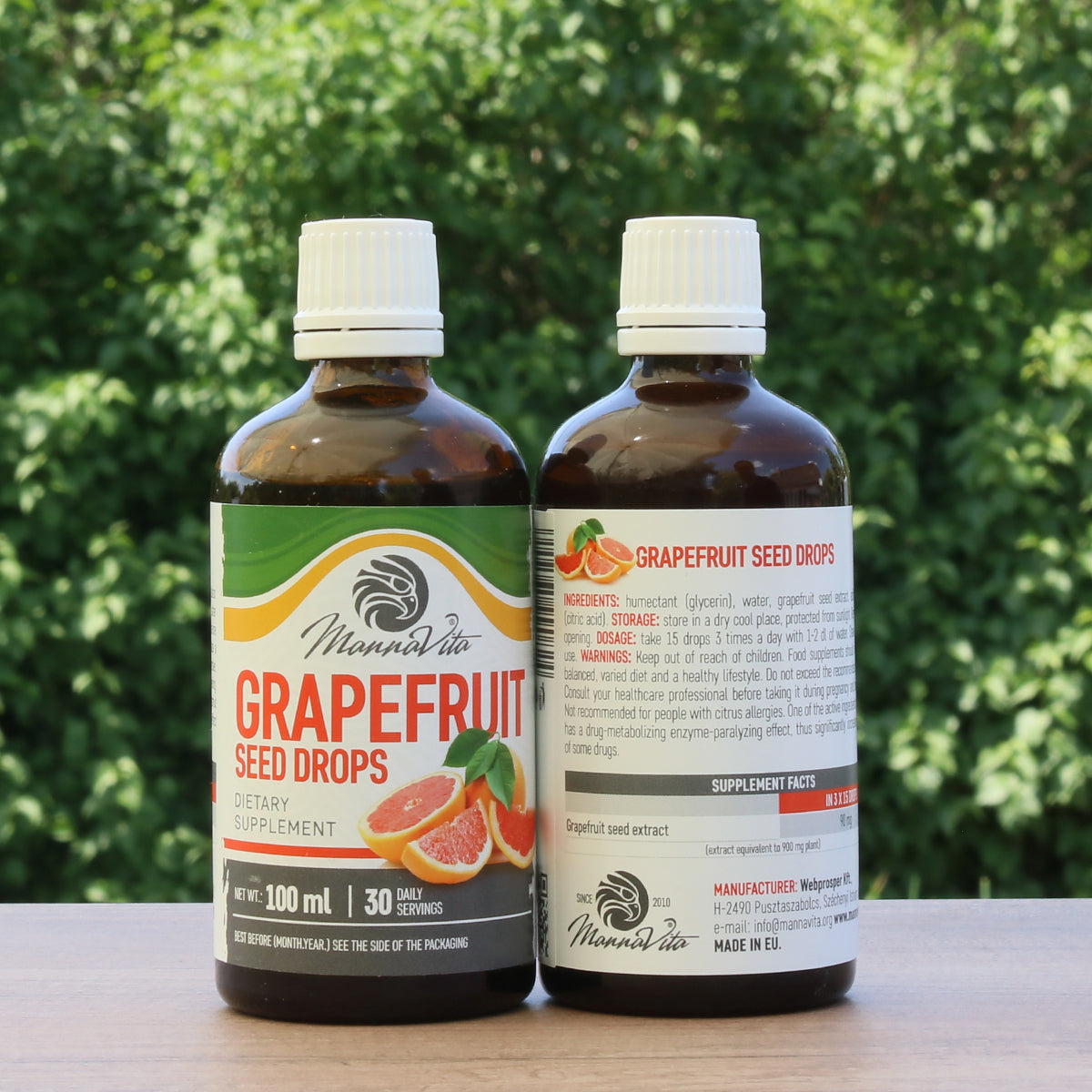 Mannavita Ekstrakt af grapefrugtkerner dråber • 100 ml