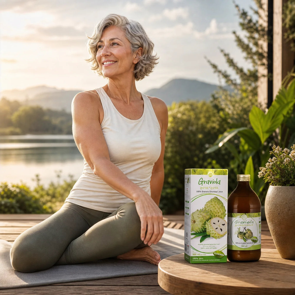 Mannavita Graviola 100 % koldpresset, ren puré • 500 ml