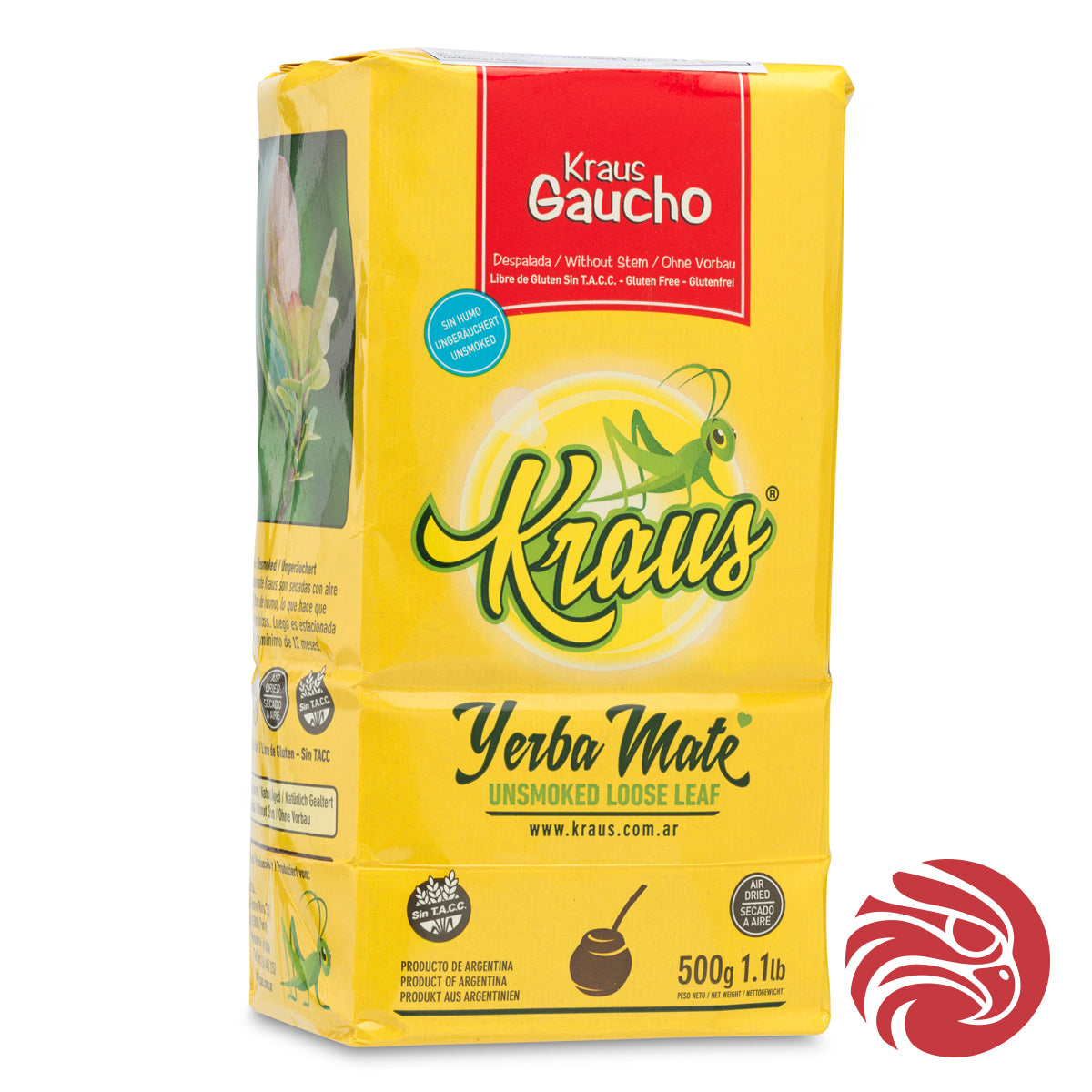 Kraus yerba mate • Gaucho, uden stilke - Uden stilke • 500 g
