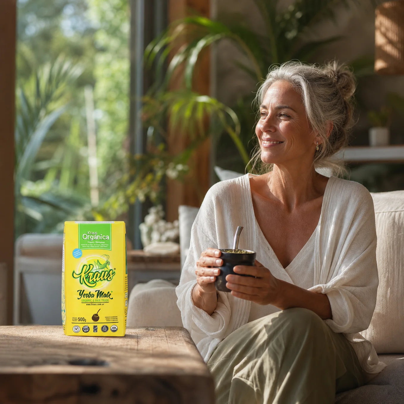 Kraus yerba mate-te • Forarbejdet, med stilke • 500 g