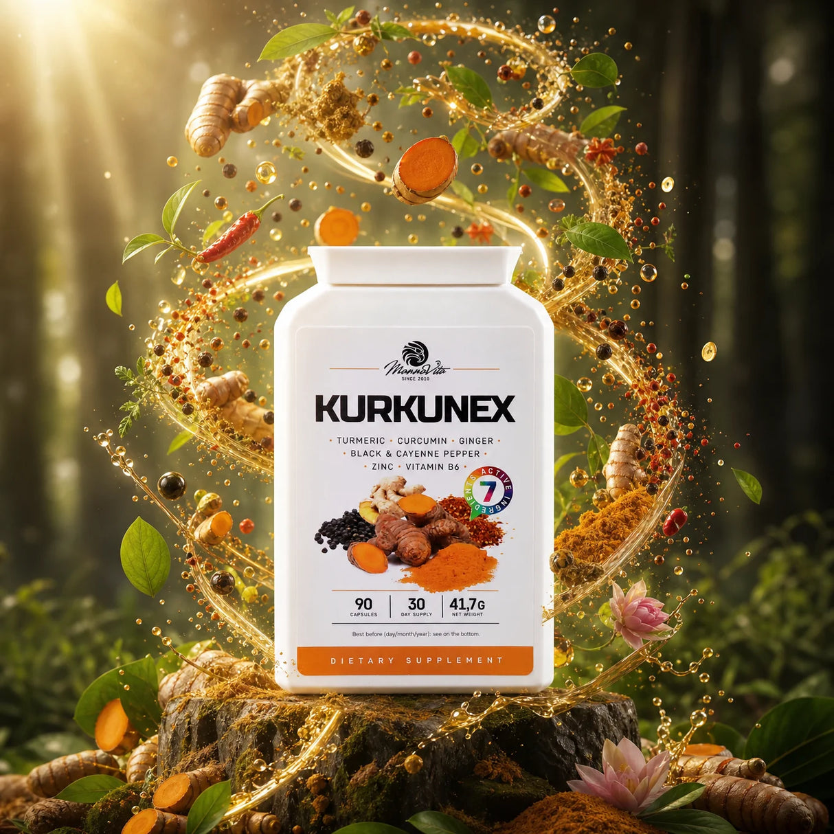KURKUNEX gurkemejeekstraktkompleks • 90 kapsler