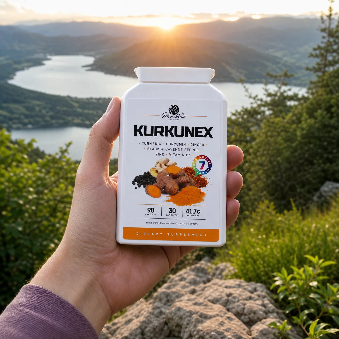 KURKUNEX gurkemejeekstraktkompleks • 90 kapsler