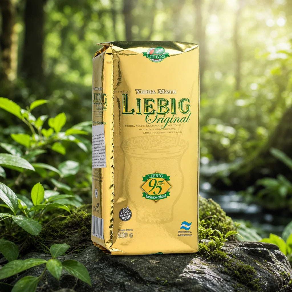 Liebig Original yerba mate-te • Fremstillet med stængler • 500 g