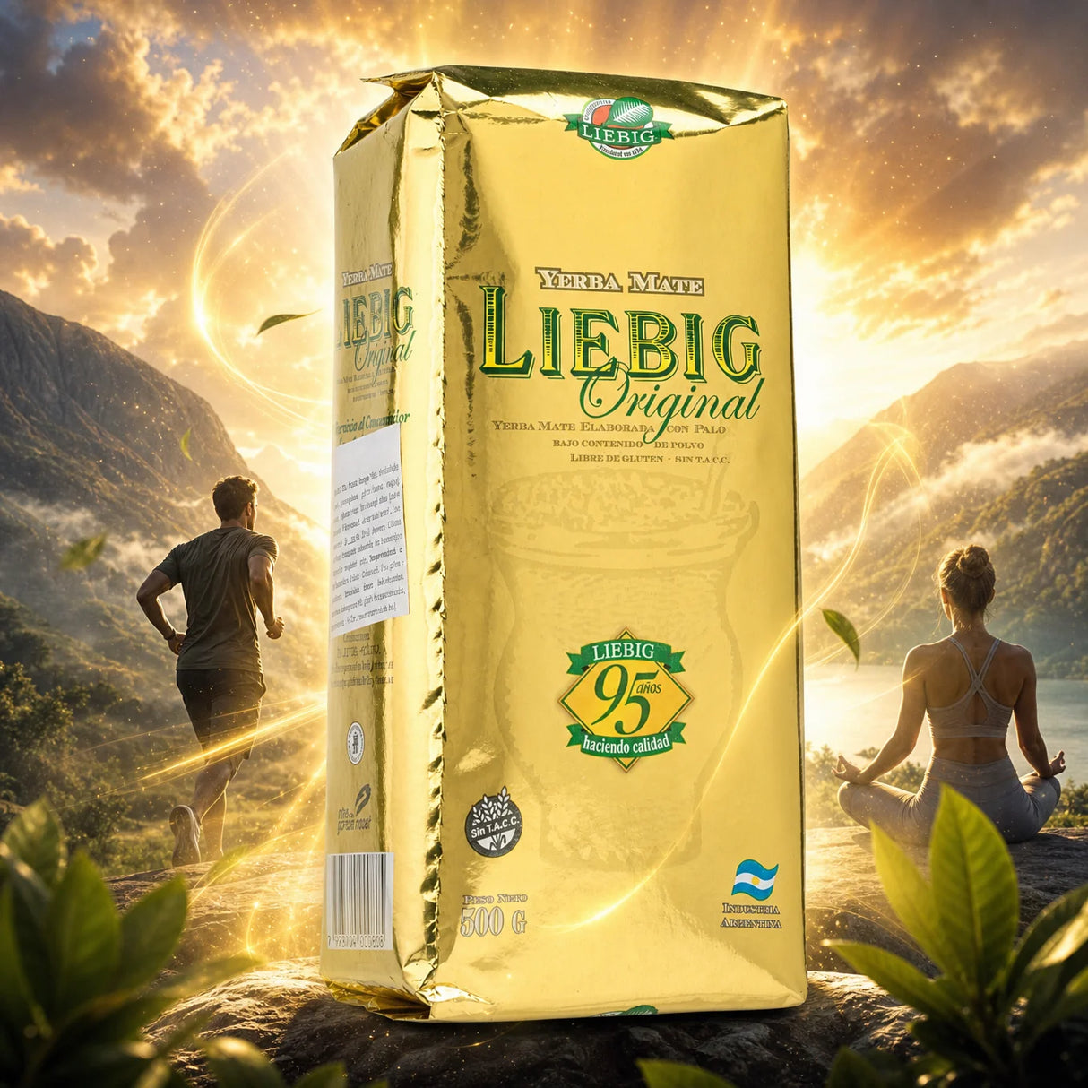 Liebig Original yerba mate-te • Fremstillet med stængler • 500 g