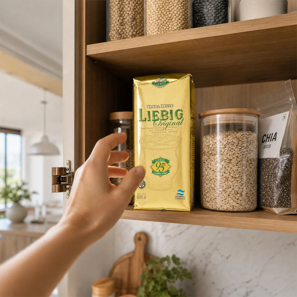 Liebig Original yerba mate-te • Fremstillet med stængler • 500 g