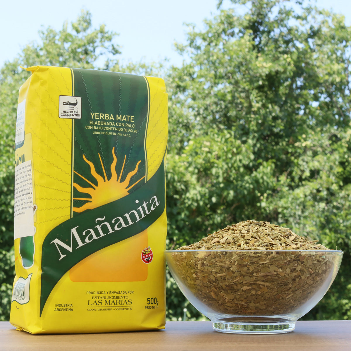 Mañanita yerba mate-te • Fremstillet med stilke • 500 g