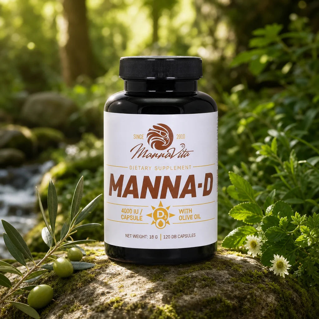 MANNA-D D3 Vitamin i olivenolie 4000 IU • 120 kapsler