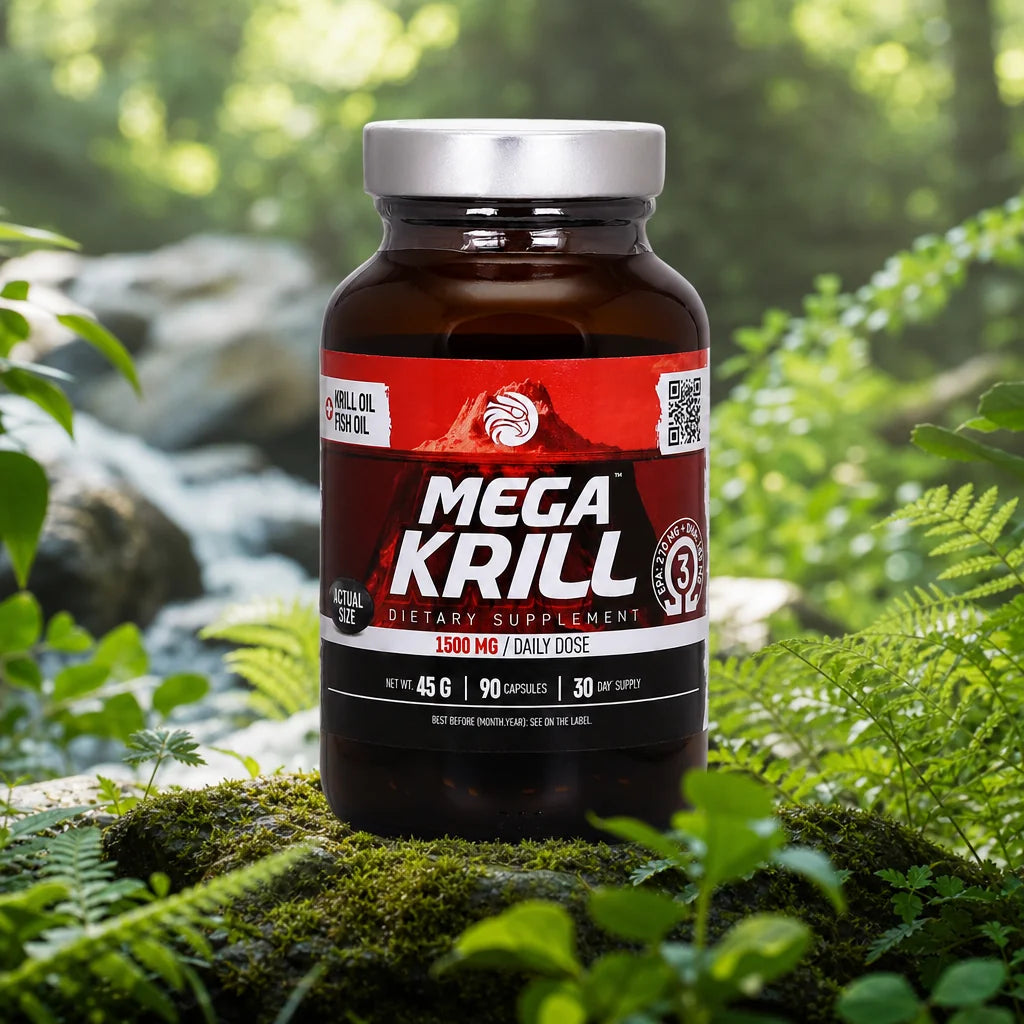 MegaKRILL 1500 mg krill olie + fiskeolie • 90 kapsler