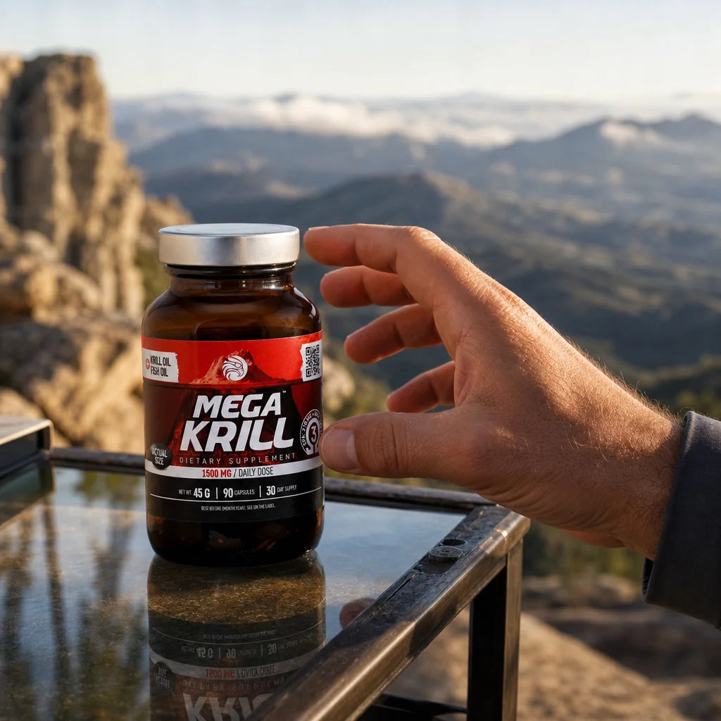 MegaKRILL 1500 mg krill olie + fiskeolie • 90 kapsler