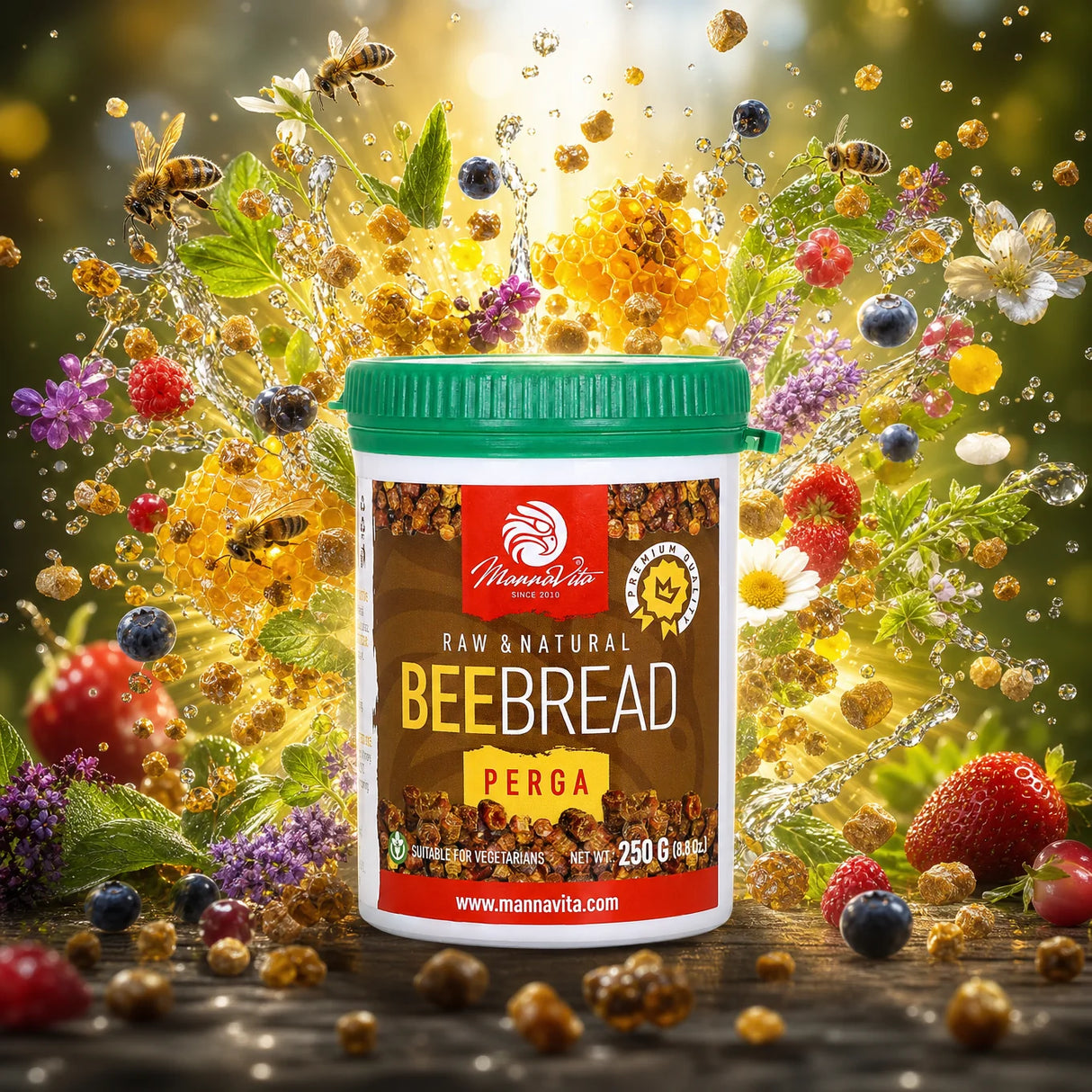 Mannavita 100% Bibrød • 250 g