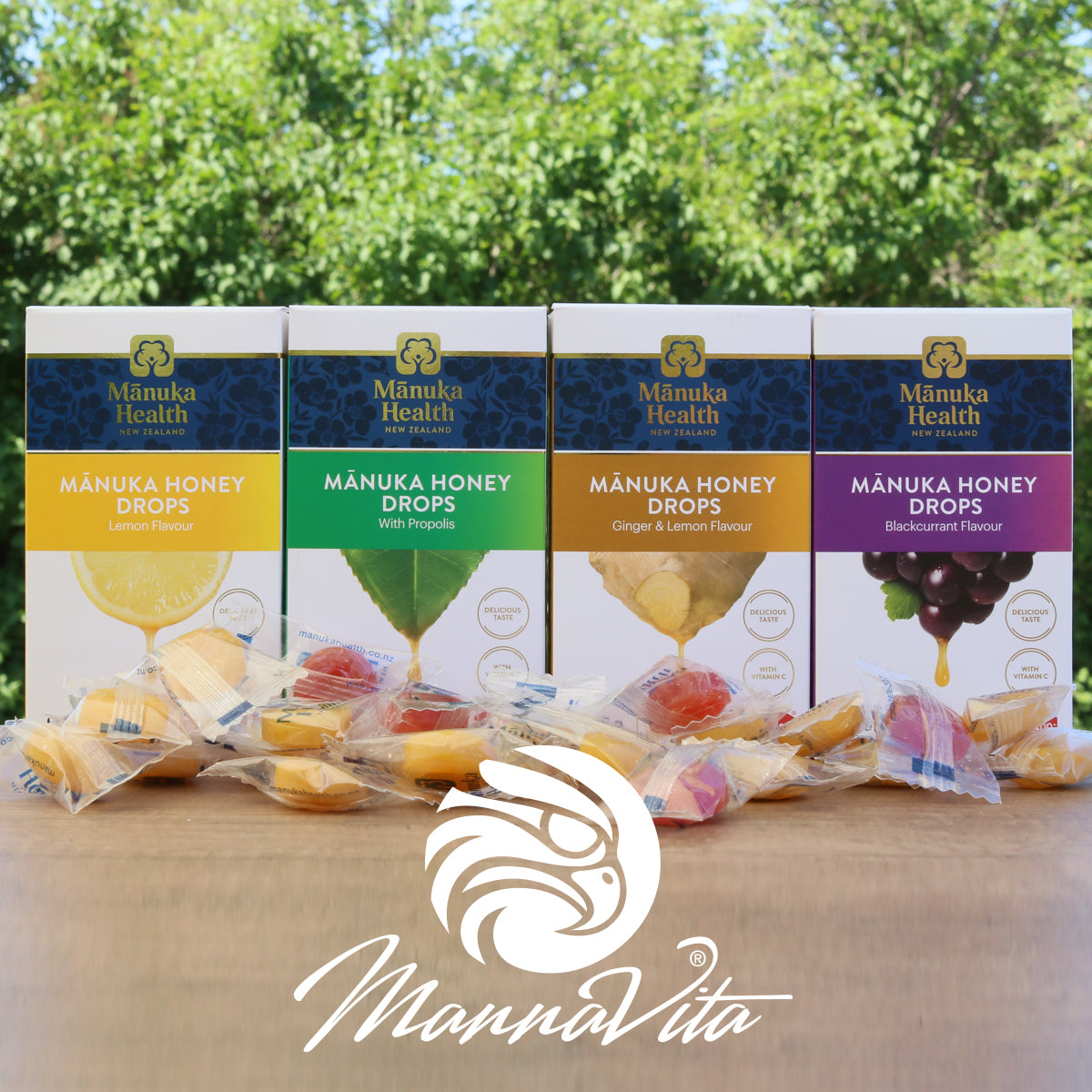 Manuka-honning pastiller med naturlig citron • 15 stk.