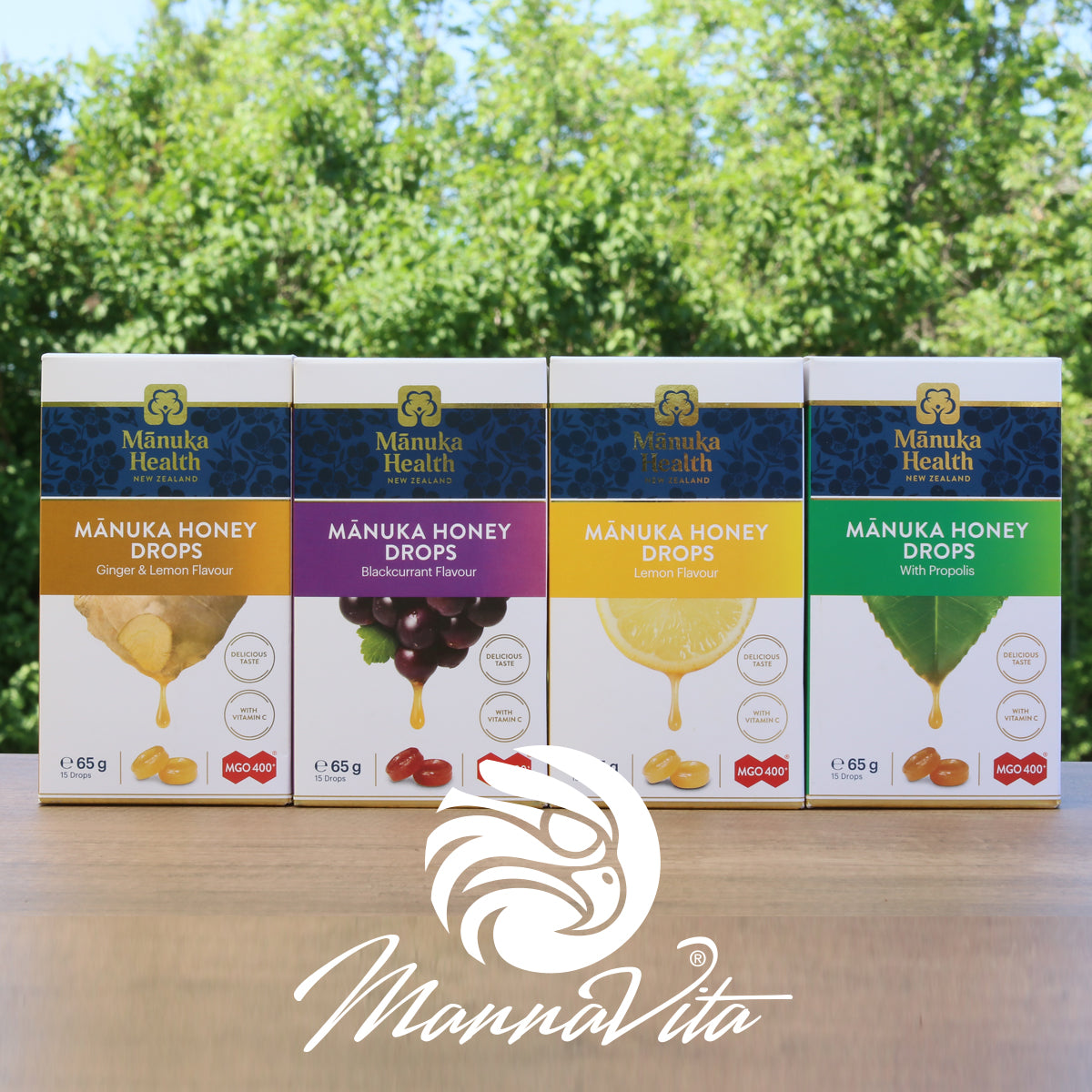 Manuka-honning pastiller med naturlig citron • 15 stk.