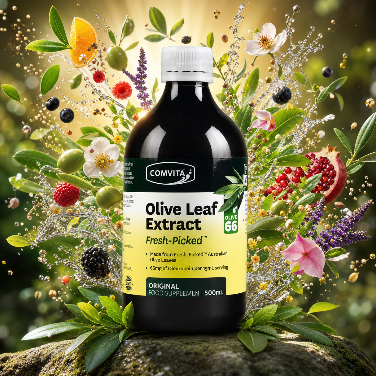 Comvita flydende olivenbladsekstrakt • 500 ml