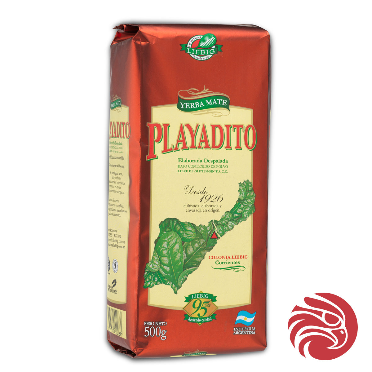 Playadito yerba mate • Fremstillet af stængelfri blade • 500 g