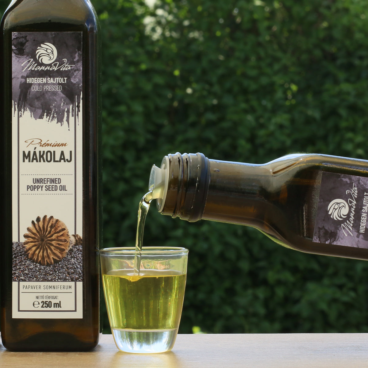 Mannavita ungarsk koldpresset valmuefrøolie • 250 ml