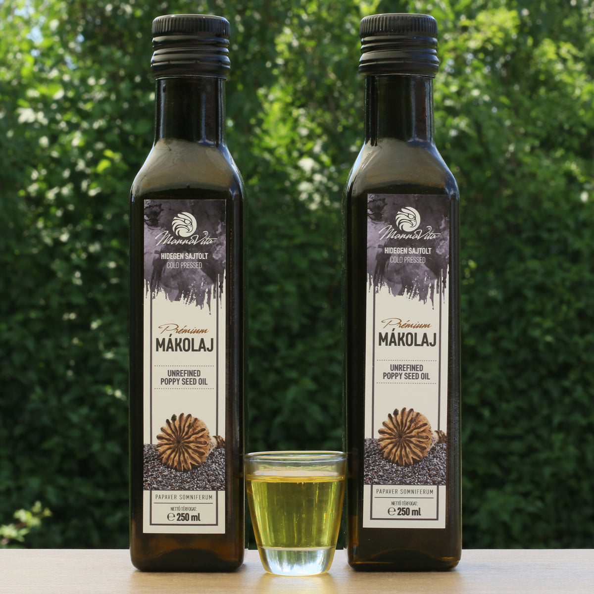 Mannavita ungarsk koldpresset valmuefrøolie • 250 ml