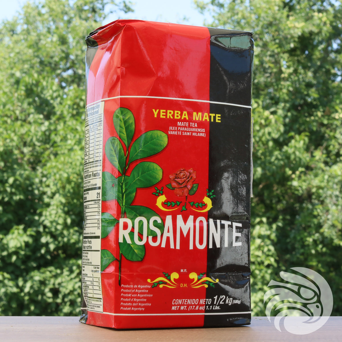 Rosamonte yerba mate-te • Fremstillet med stilke • 500 g
