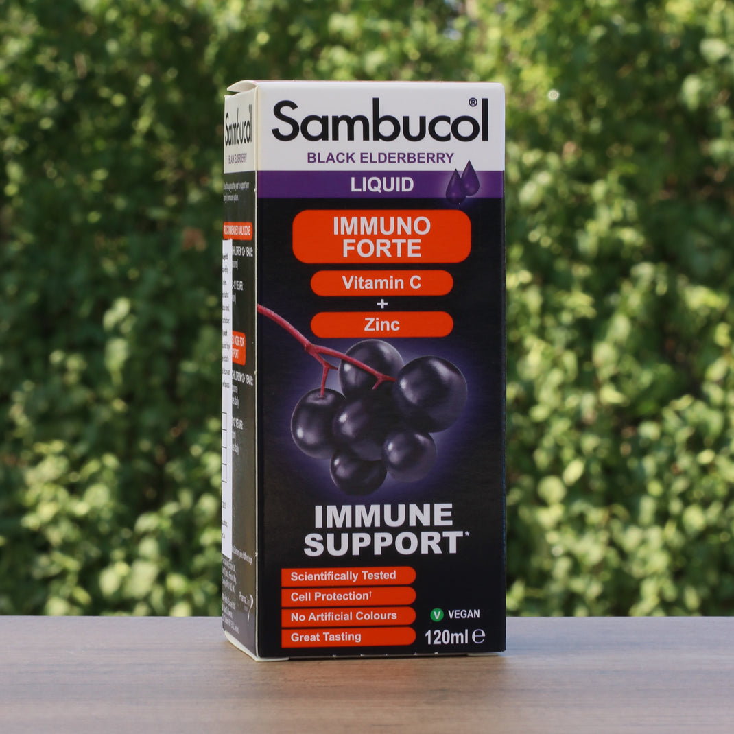 Sambucol sort hyldebærsirup, Immuno Forte • 120 ml