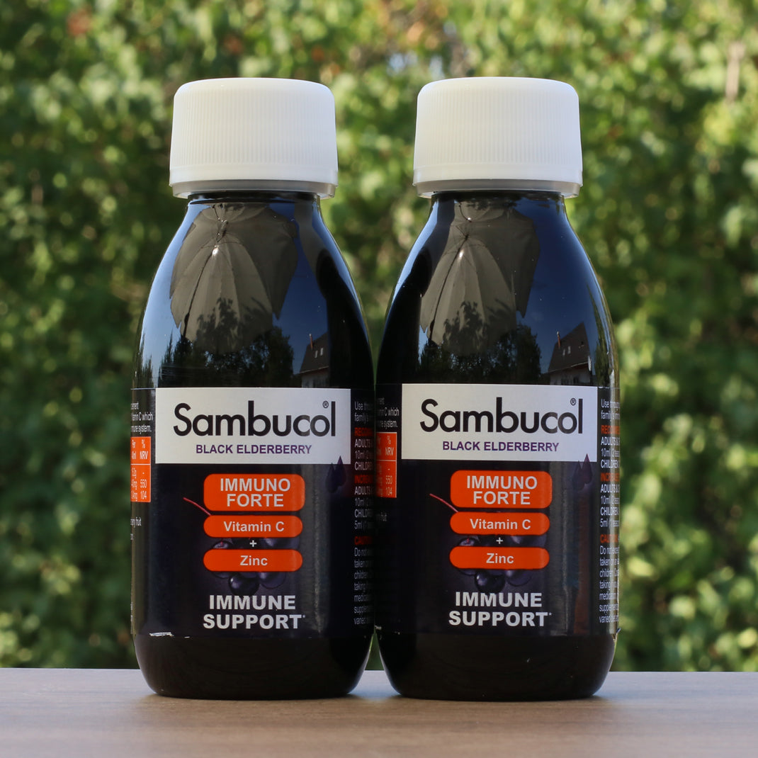 Sambucol sort hyldebærsirup, Immuno Forte • 120 ml