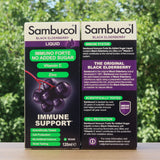 Sambucol sort hyldebærsirup, sukkerfri • 120 ml