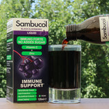 Sambucol sort hyldebærsirup, sukkerfri • 120 ml